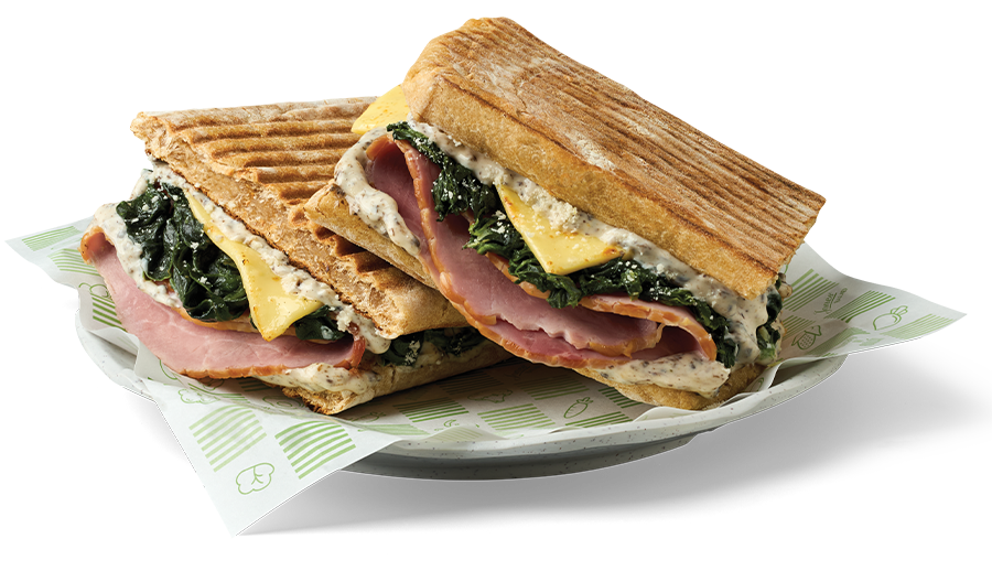 ทรัฟเฟิลผักโขมและแฮม Truffle Spinach & Ham Panini